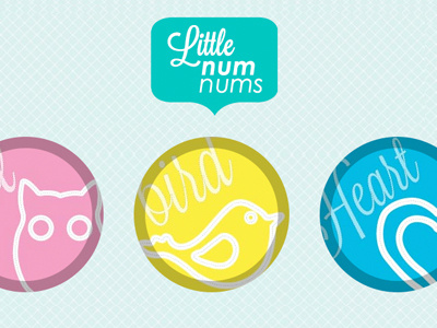 Little Num Nums illustration logo