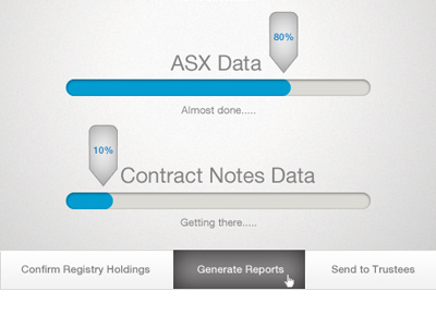 Little loading bar graphs