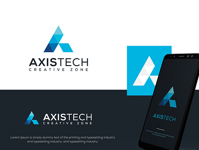 AXISTECH branding brandung design graphic design illustration logo logo creation logo design logo maker minimalist tech logo technology logo
