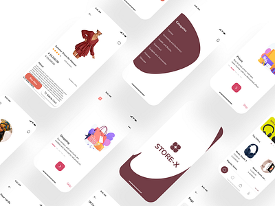 Store-X Mobile App UI Design