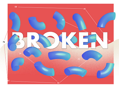 Broken borken illustrator posters random