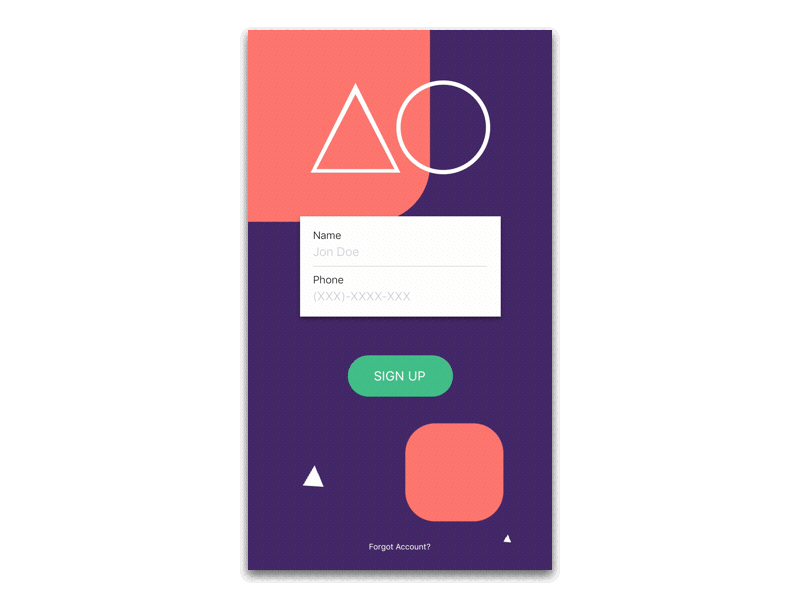 [Daily UI] Day 1: Sign up dailyui login sign up