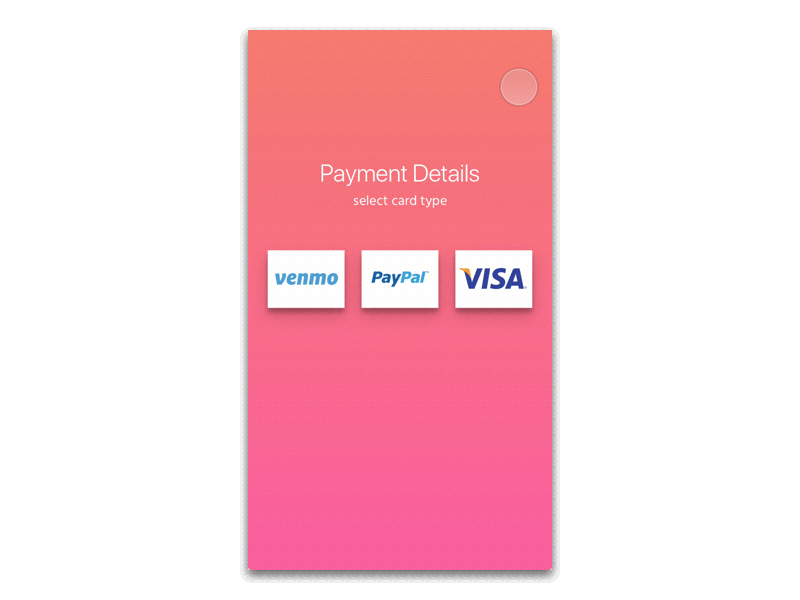 [Daily UI] Day 2 Credit Card credit card interaction design motion design