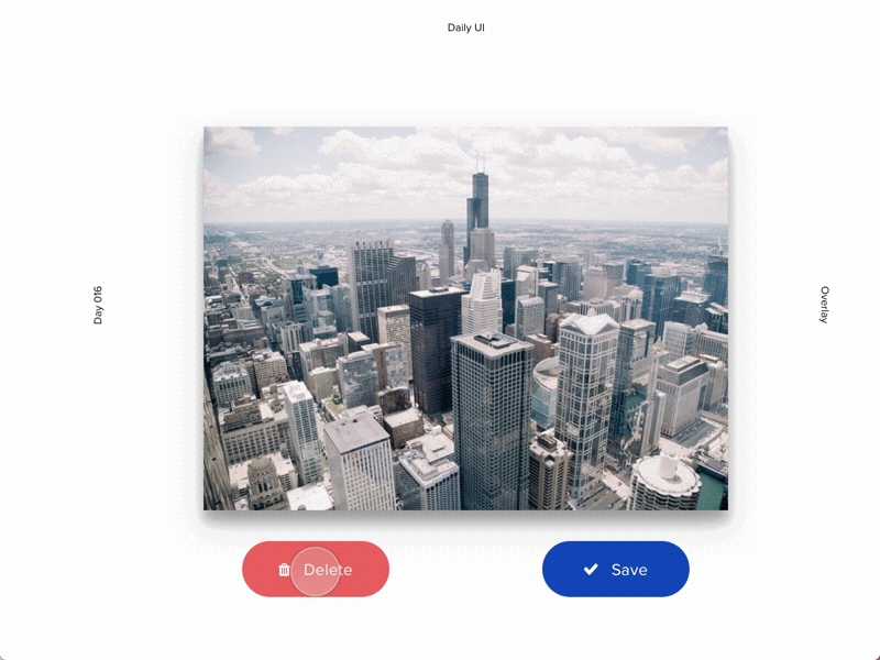 [Daily UI] Day 16 Overlay dailyui day016 delete image upload minimal overlay popup simple interface warning