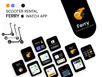 Smartwatch app for electric scooter rental - from UX research to