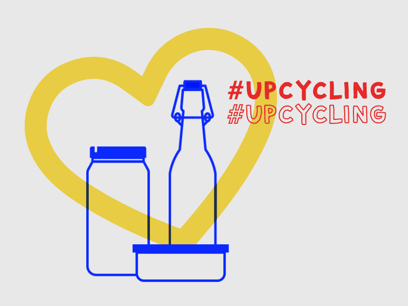 Upcycle 2d after effects gif loop motion graphics plastic free july upcycle