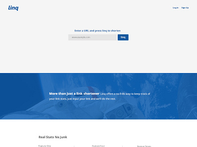 Linq - Homepage minimal product ui design visual design web design