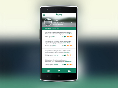 bivvy Mobile App mobile app product design ui design