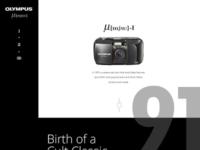 Dedicated to the Olympus Stylus concept ui design visual design web design work in progress