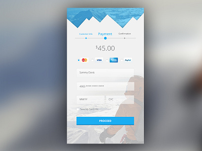 Daily UI #002 - Credit Card Screen 002 daily ui ui design visual design web design