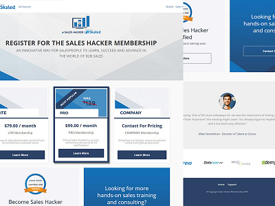 Sales Hacker Learning Platform  for Skaled x Sales Hacker
