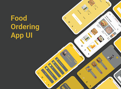 Food Ordering App UI animation branding ui