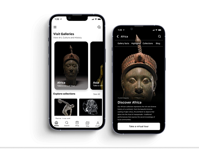 British Museum App UI || UI/UX Design app design museum ui ux