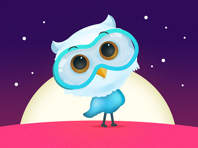 little Owl design mascot