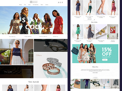 Online Clothing shop Web design