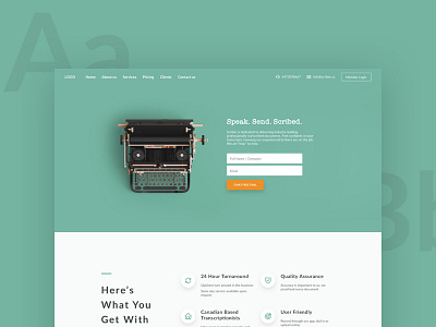 Landing page