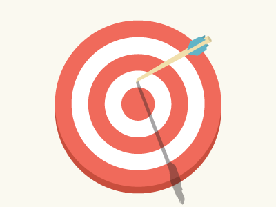 Almost Bullseye graphic illustration vector