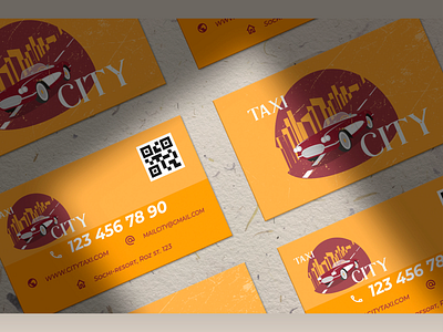 Визитная карточка такси в ретро стиле. app graphic design logo ui vector
