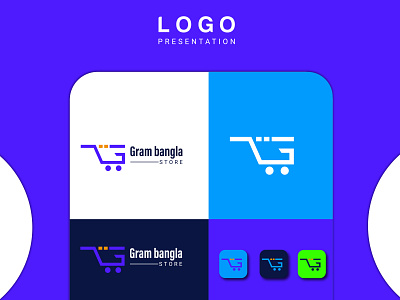 Online store logo design brand identity branding creative logo custom logo design illustration logo logo design online store logo ui ux vector