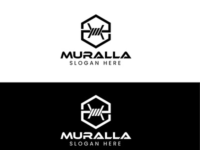 Hexagon minimalist logo design