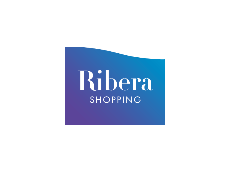Logo animation for Ribera Shopping animation fluid liquid logo loop shopping water waves