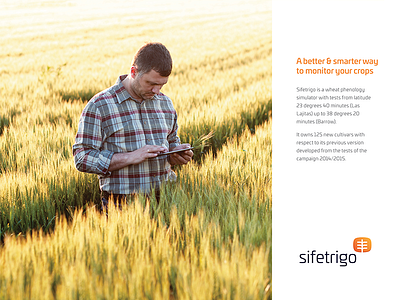 Sifetrigo agricultural agro computer science country countryside crop logo rebranding seed tractor wheat