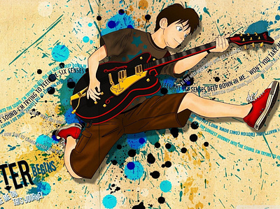 Calon Guitaris design illustration vector