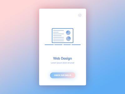 Project web，app，clean，blue，pink