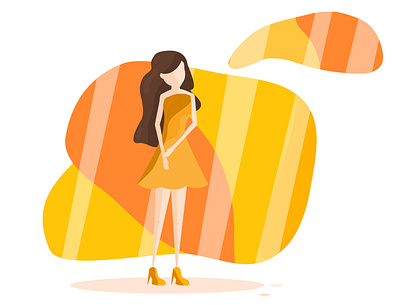 Autumn's girl. Orange adobe illustrator design graphic design illustration vector