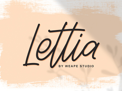 Lettia Monoline Script calligraphy drawing font hand lettering illustration lettering logo monoline poster type design typedesign typography