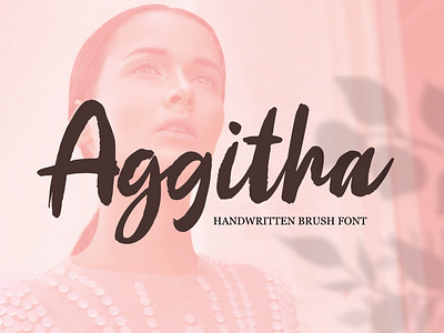 Aggitha - Handwritten Brush Font