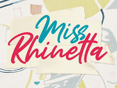 Miss Rhinetta - Handwritten Font