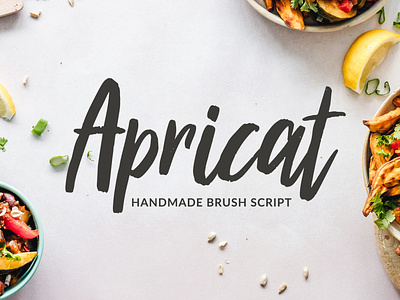 Apricat Brush Script brush calligraphy design drawing font hand lettering illustration lettering logo poster script type design typography
