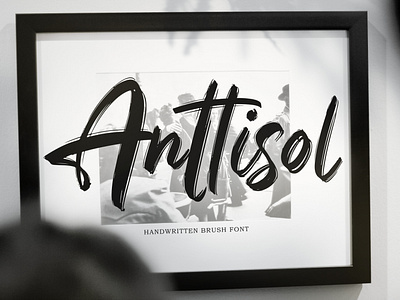 Anttisol – Handwritten Brush Font brandinga brush brush font calligraphy cover book design drawing dry ink font hand lettering illustration lettering logo poster type design typography