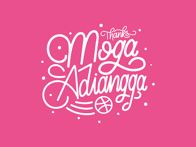 Thanks Moga Adiangga hand lettering invitation lettering thankyou typography