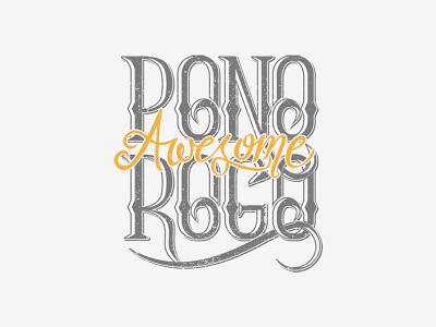 Ponorogo Awesome calligrphy design font hand lettering illustration lettering typedesign typography vector