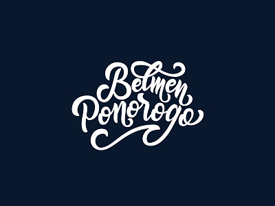 Logo Belmen Ponorogo branding calligraphy drawing font hand lettering lettering logo logo design type design typography