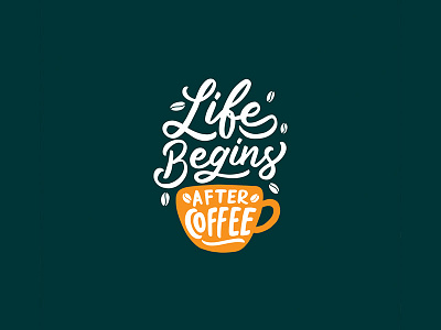Live Begins After Coffee font hand lettering lettering logo font logo maker logotype script type typewritter typography