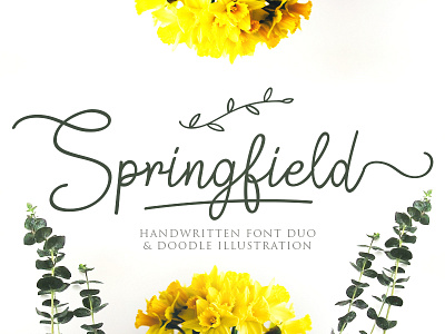 Springfield font hand lettering lettering logo font logo maker logotype script type typewritter typography wedding font