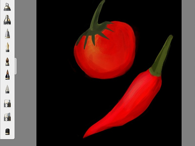 Chilli tomato  illustration