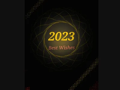 New Year wishes 2023 abstracts adobe illustrator adobe photoshop app branding design graphic design icon illustration logo minimal pattern design photoshop typography ui ux vector