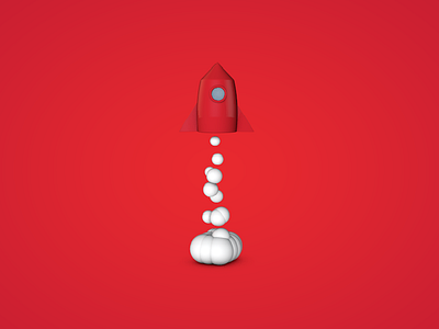RocketBlast - Work in Progress 3d animation cinema4d rocket