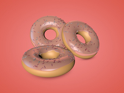 Donut 3d cinema4d donuts