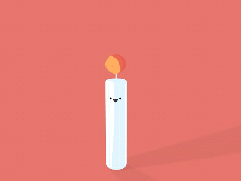 Candle 3d animation candle celshading cinema4d fire