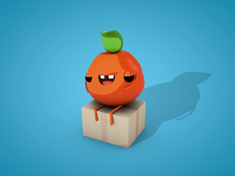 Orange You Happy! 3d animation celshading cinema4d orange