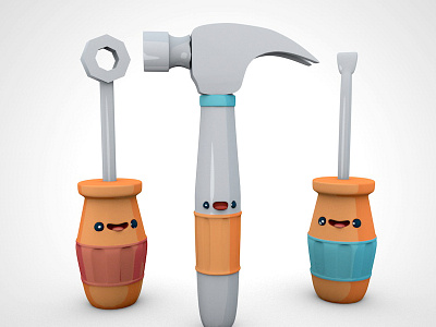 Friendly Tools 4d characters cinema 4d design friendly illustration tools