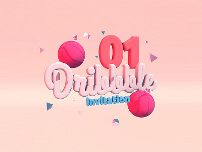 Dribble invite up for grabs 3d cinema4d dribbbleinvites invite