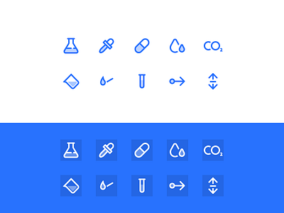 Icons designed for Chemistry  App