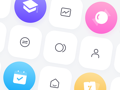 ICON app clean design icon illustration mobile ui