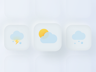Weather ICON app clean design illustration logo weather